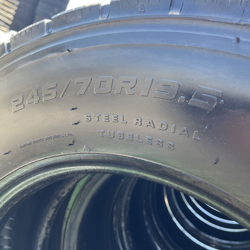 245/70R19.5 DUNLOP, SP688 激安美品　2021年製 8本セット:56,000円
