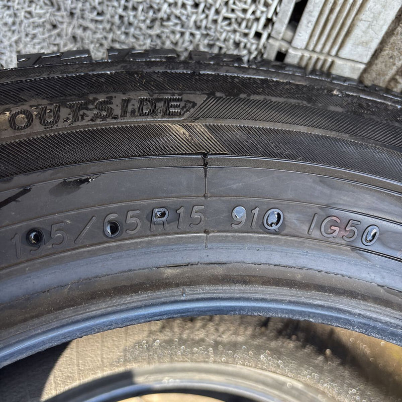 195/65R15 YOKOHAMA IG50PLUS 中古スタッドレス　2本セット:9000円
