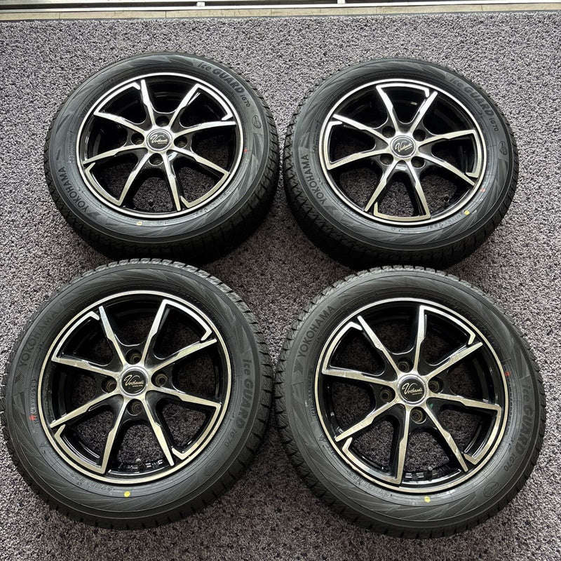 155/65R14 YOKOHAMA ホイール付きスタッドレスタイヤ4本セット:33000円①