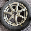 155/65R14 YOKOHAMAホイール付きスタッドレスタイヤ4本セット:33000円④