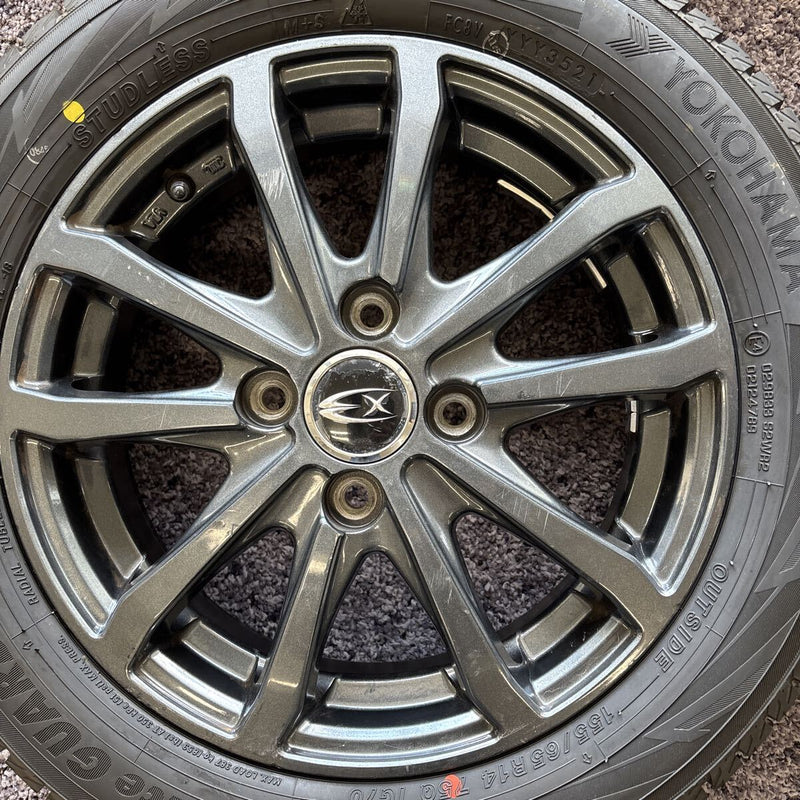 155/65R14 YOKOHAMA ホイール付きスタッドレスタイヤ4本セット　32500円⑥