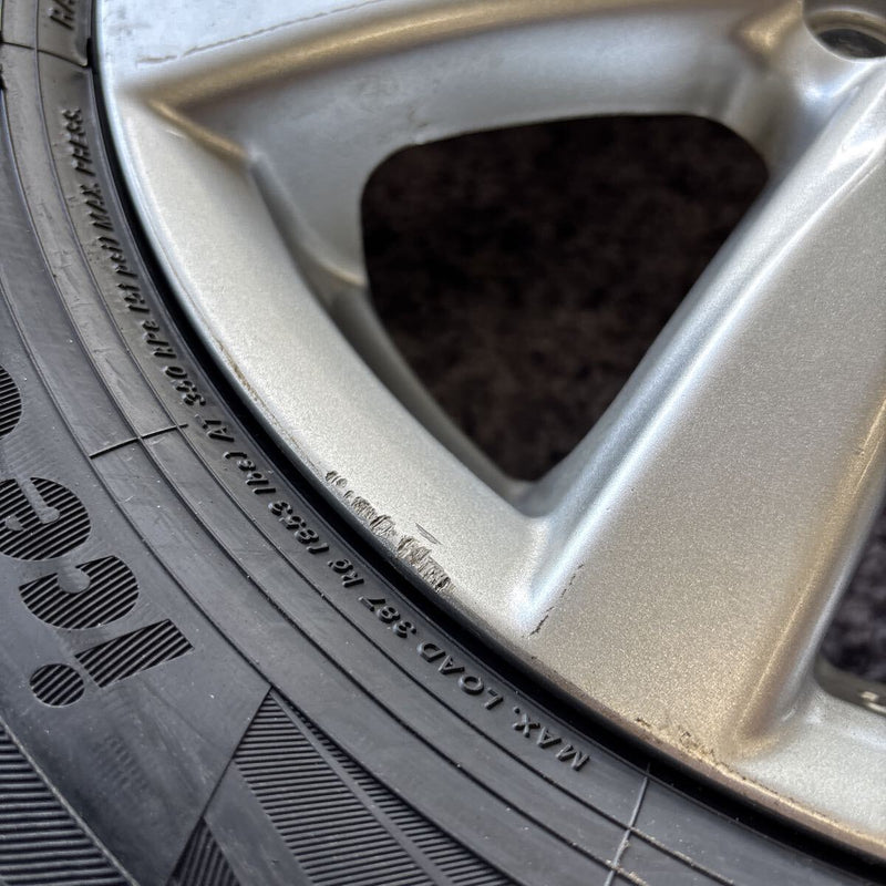 155/65R14YOKOHAMAホイール付きスタッドレスタイヤ4本セット:33000円⑧