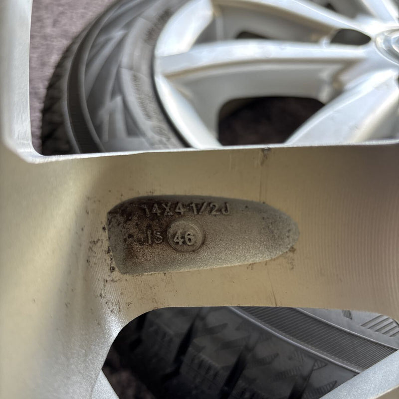 155/65R14YOKOHAMAホイール付きスタッドレスタイヤ4本セット:33000円⑧