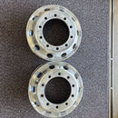 アルコア　アルミホイール　22.5×7.50 . 10穴 (11R 22.5及び275/80R22.5などに使用) 激安美品　　2本セット：35800円