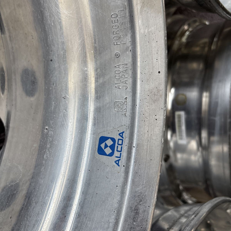 アルコア　アルミホイール　22.5×7.50 . 10穴 (11R 22.5及び275/80R22.5などに使用) 4本セット：69000円