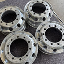 アルコア　アルミホイール　22.5×8.25 . 10穴 (11R 22.5及び275/80R22.5などに使用) 4本セット：72000円