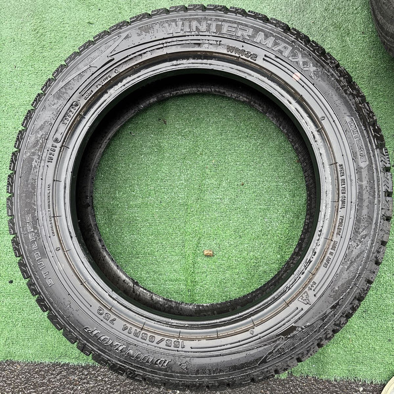 155/65R14 ダンロップ　WM02 4本セット　16,000円