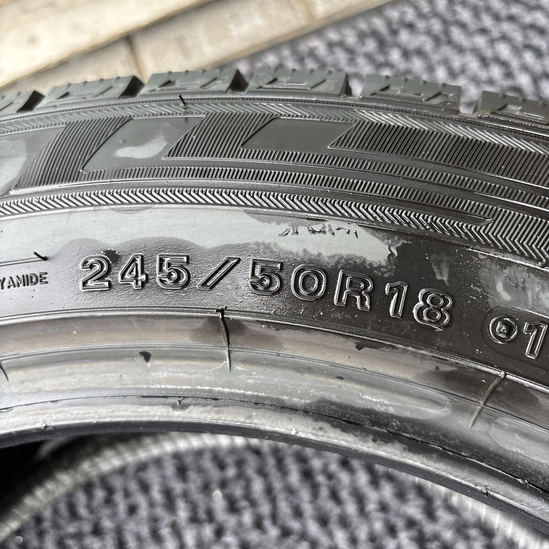 245/50R18 DUNLOP WM03 中古スタッドレスタイヤ1本:12000円