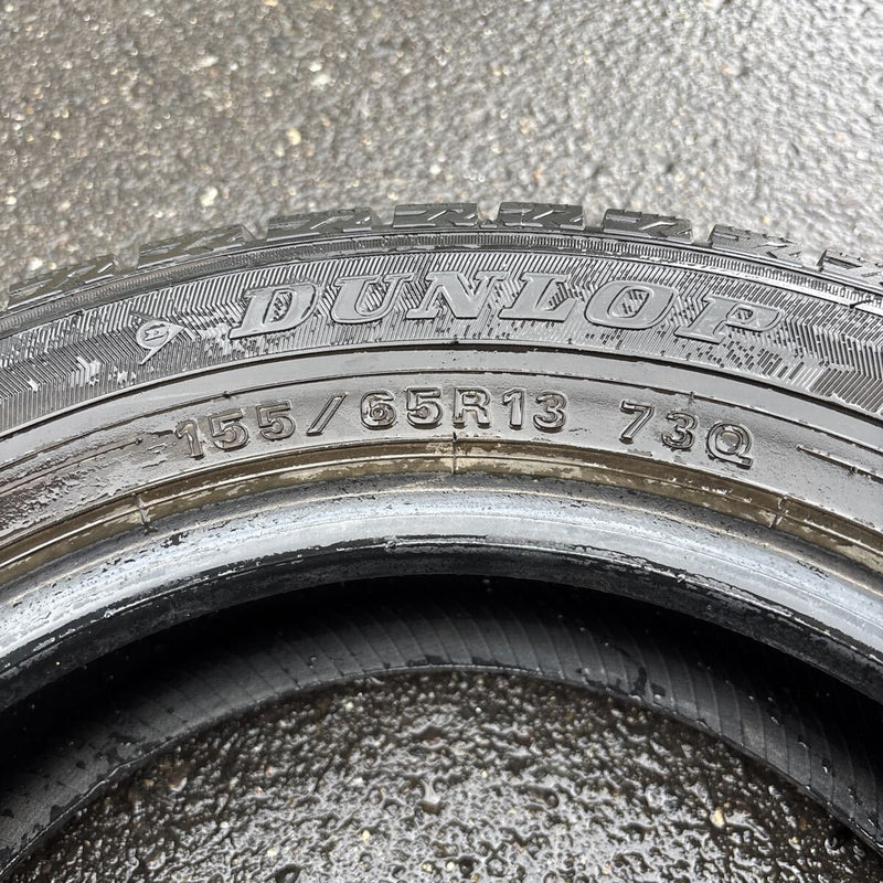 155/65R13 ダンロップ　WM02 2021年製 中古スタッドレス　4本セット 12,000円