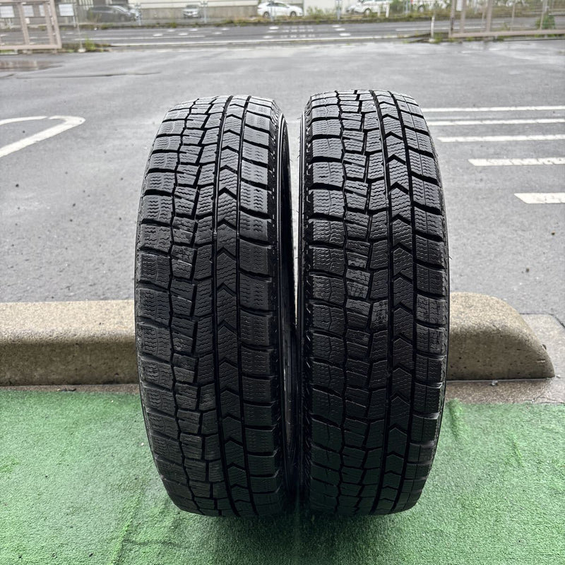 155/65R14 DUNLOP WM02 中古スタッドレスタイヤ２本セット:7500円