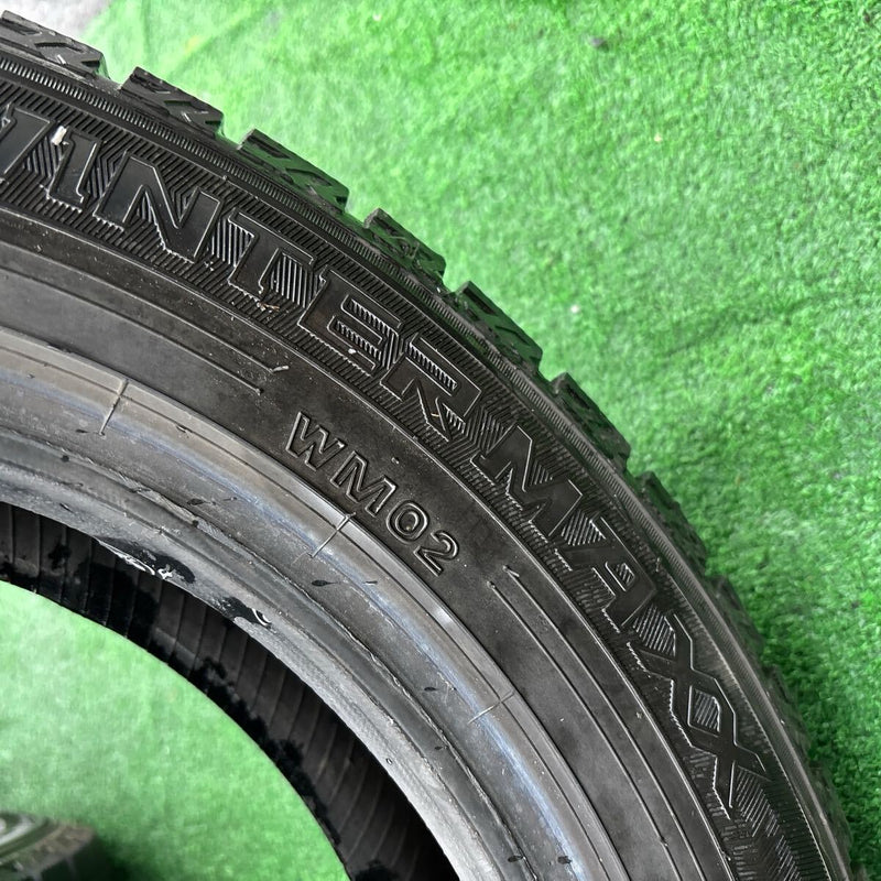 155/65R14 DUNLOP WM02 中古スタッドレスタイヤ２本セット:7500円
