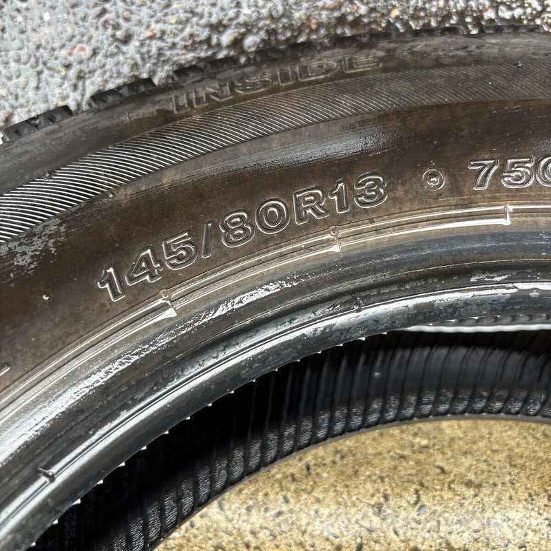 145/80R13 BRIDGESTONE 中古スタッドレスタイヤ4本セット:12000円