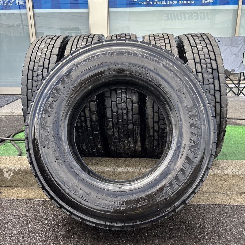 225/80R17.5 122/123L DUNLOP SP680 ミックスタイヤ6本セット:48000円