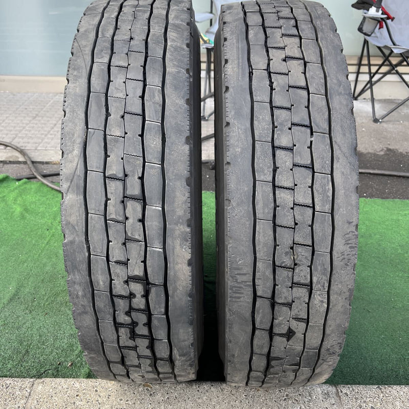 225/80R17.5 DUNLOP, SP680 激安美品　2022年製 2本セット:13,000円
