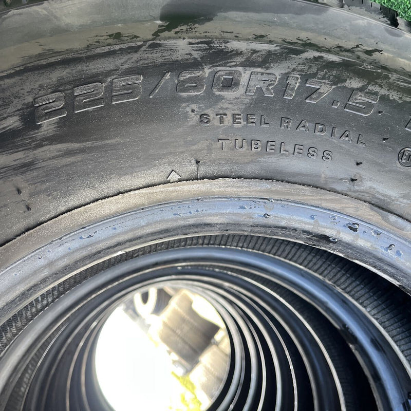 225/80R17.5 DUNLOP, SP680 激安美品　2020年製 6本セット:42,000円