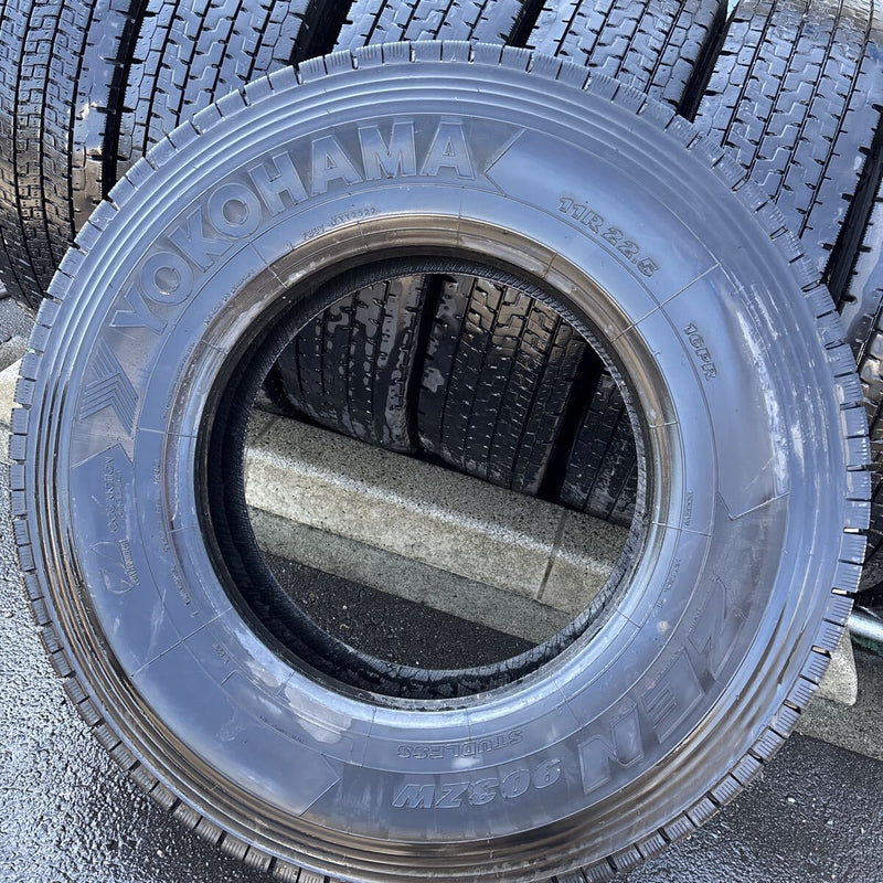 11R22.5 、16PR 中古地山　YOKOHAMA 激安美品　2021年UP 8本セット：98900円