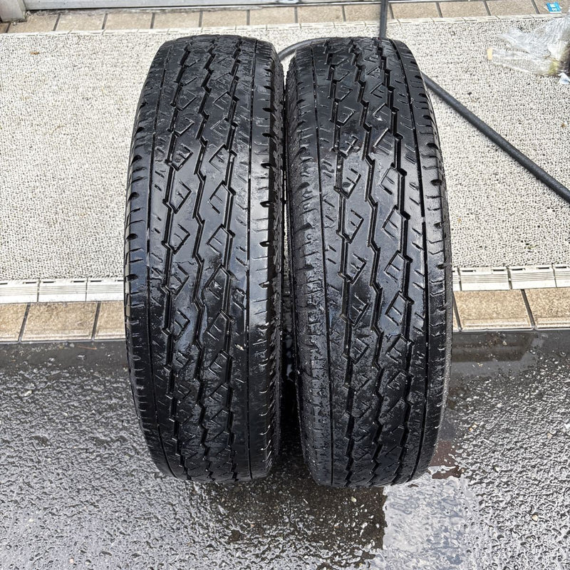 185/80R14 LT BRIDGESTONE V600 夏タイヤ 2本:10000円