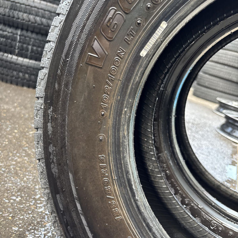 185/80R14 LT BRIDGESTONE V600 夏タイヤ 2本:10000円
