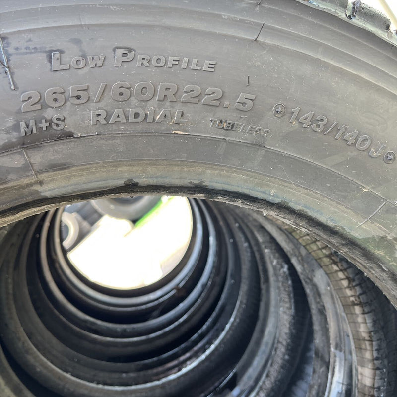 265/60R22.5 BRIDGESTONE, W900, 2022年製, 激安美品　 6本セット:54,000円