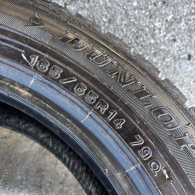 165/65R14 DUNLOP 中古スタッドレスタイヤ4本セット:16000円