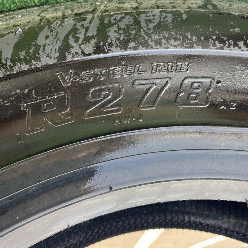 285/85R22.5 BRIDGESTONE. R278. 2024年製激安美品　1本セット:22000円