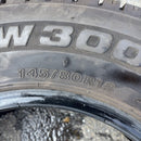 145/80R12 BRIDGESTONE W300 2023年製　LT スタッドレスタイヤ2本セット+1本　6000円