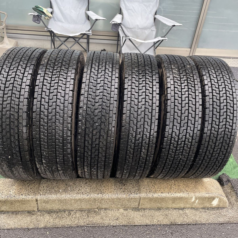 225/80R17.5 中古地山　ヨコハマ　9分山　激安美品　6本セット:58000円