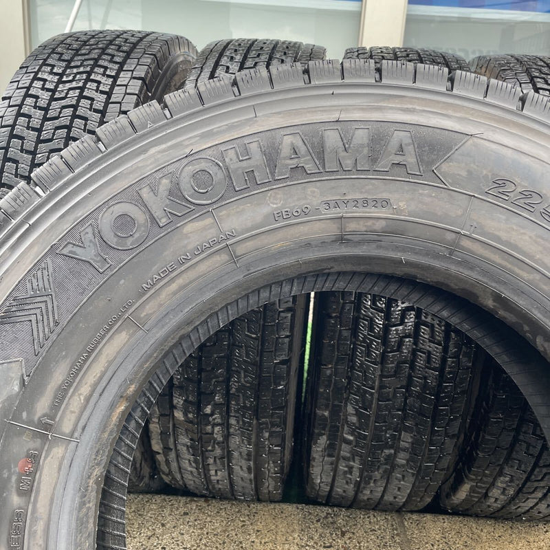 225/80R17.5 中古地山　ヨコハマ　9分山　激安美品　6本セット:58000円
