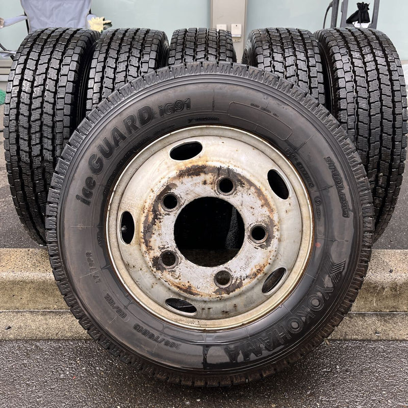 205/75R16 YOKOHAMA, IG91 ホイールセット 16×5.5J 5H いすゞ　6本セット:73,000円