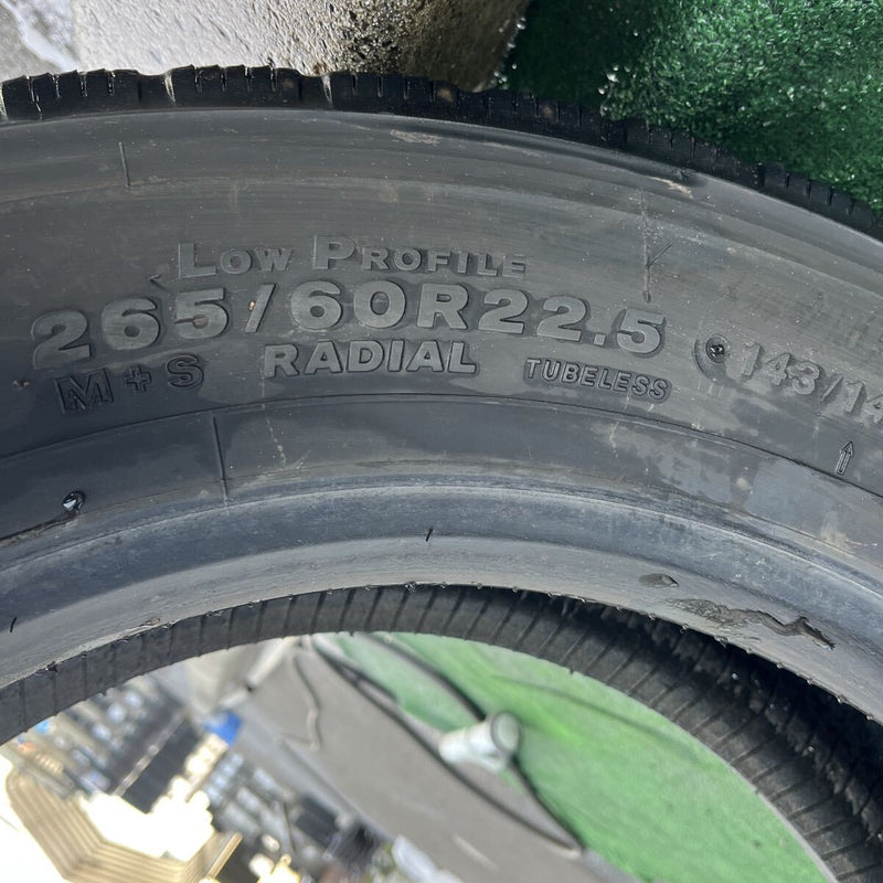 265/60R22.5 BRIDGESTONE, M800 激安美品　2022年製 1本セット:9,000円