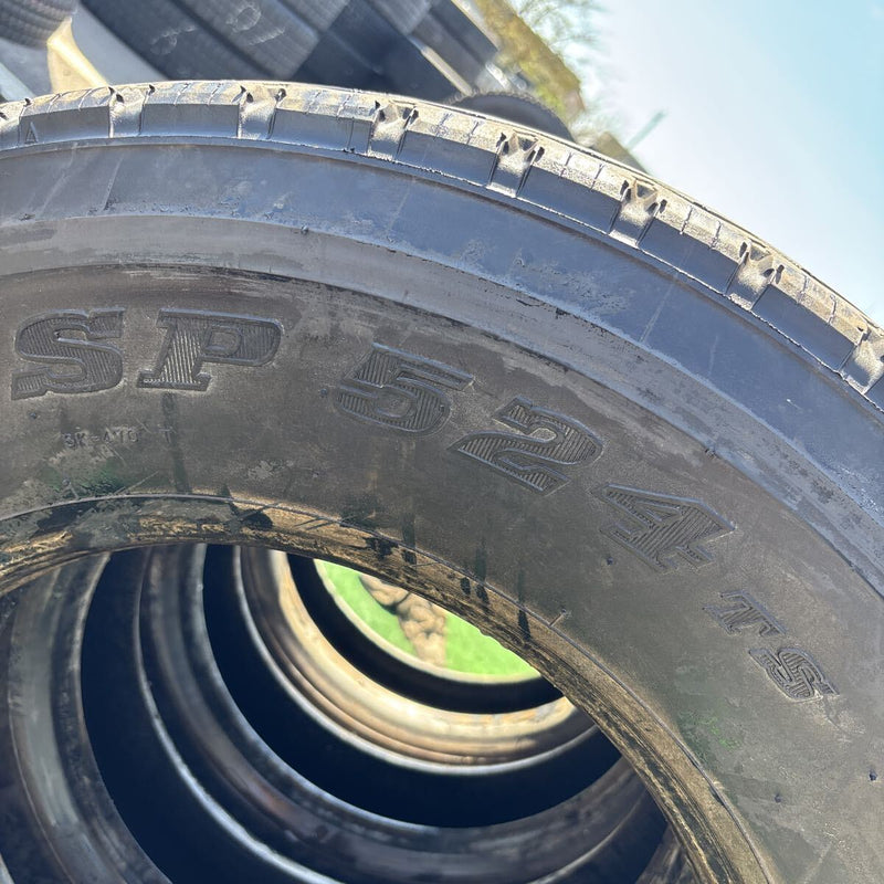 225/80R17.5 DUNLOP SP524 中古たて溝　４本セット:23000円