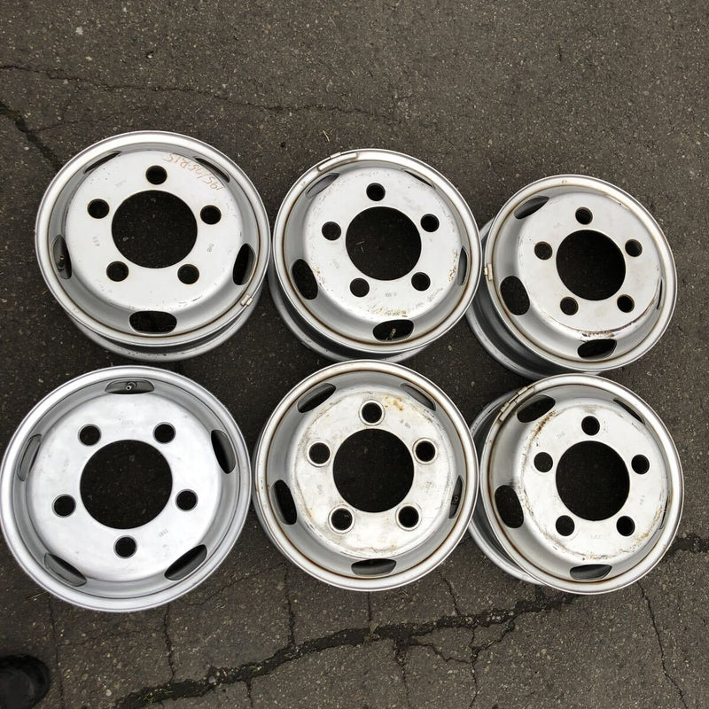 アルミホイール　 15×5J、 5穴（195/75R15などのトラックタイヤ使用) 6本セット：21500円