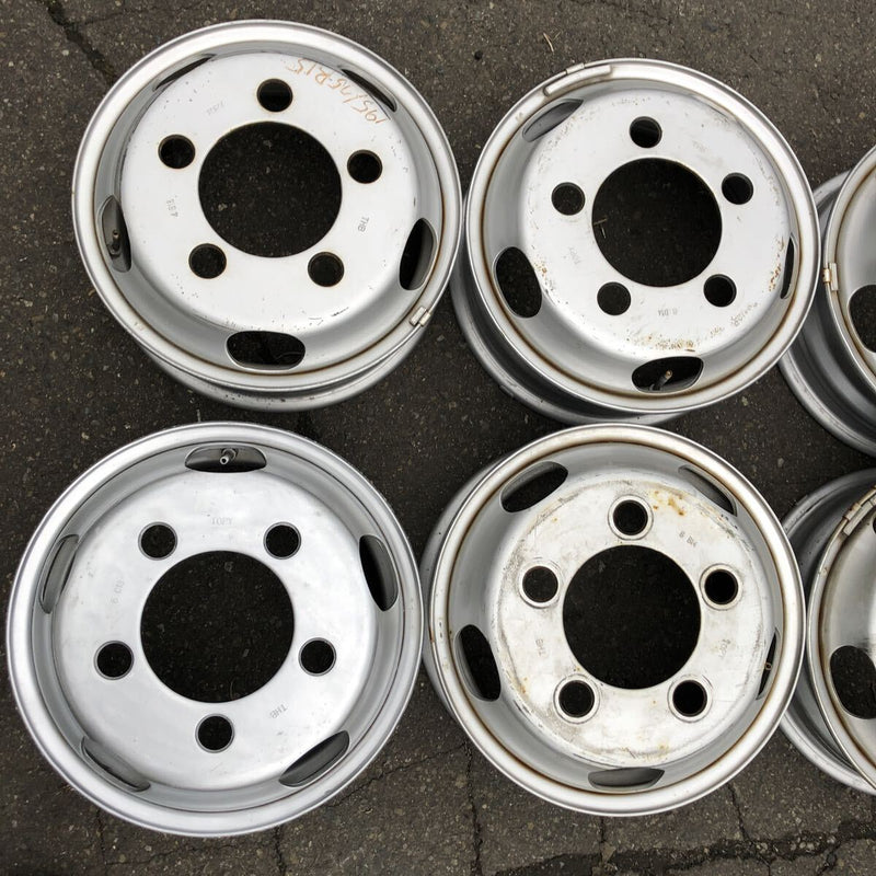 アルミホイール　 15×5J、 5穴（195/75R15などのトラックタイヤ使用) 6本セット：21500円