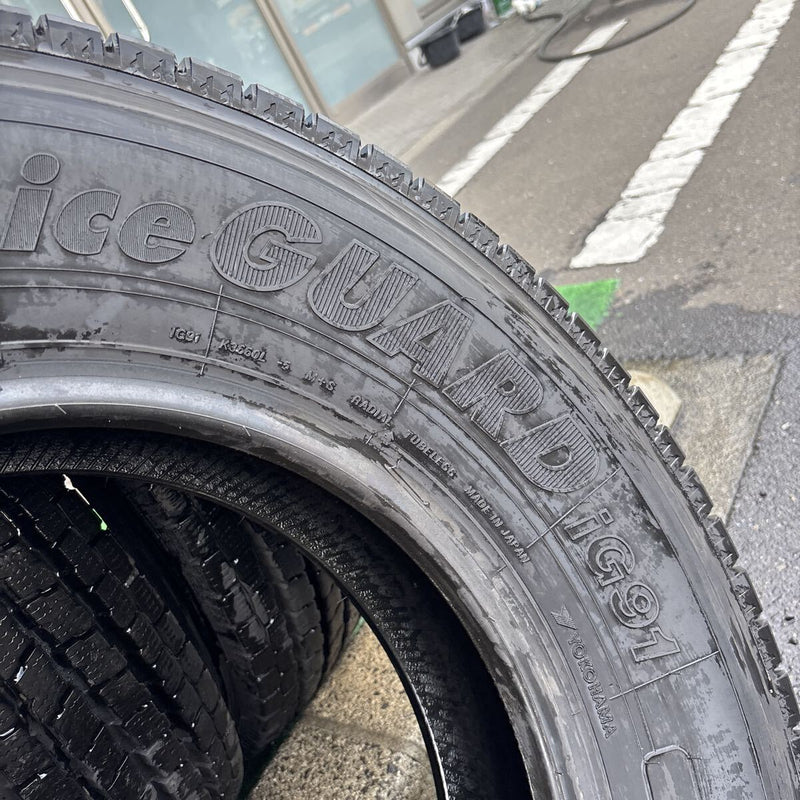 205/85R16 117/115L 12PR YOKOHAMA、IG91 中古スタッドレスタイヤ６本セット　48000円