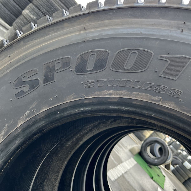 275/80R22.5 DUNLOP, SP001, 2022年製 激安美品　4本セット:84,000円