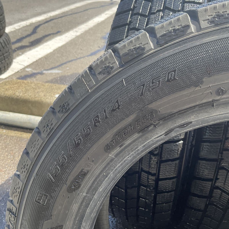 155/65R14 GOODYEAR NAVI7 中古スタッドレスタイヤ4本セット:15000円