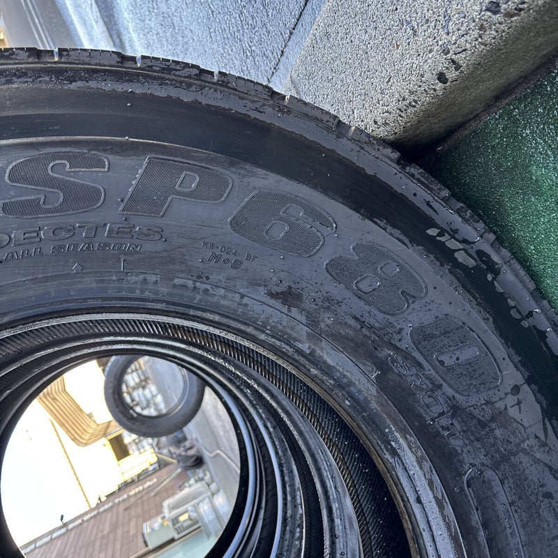 11R22.5 DUNLOP SP680 中古ミックスタイヤ　４本セット:72000円