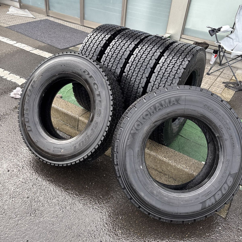 225/80R17.5 激安美品　　YOKOHAMA/ダンロップ　6本セット:42000円