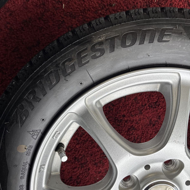 155/65R14 ブリヂストン 軽自動車用　中古ホイール付きスタッドレスタイヤ4本セット　:24000円