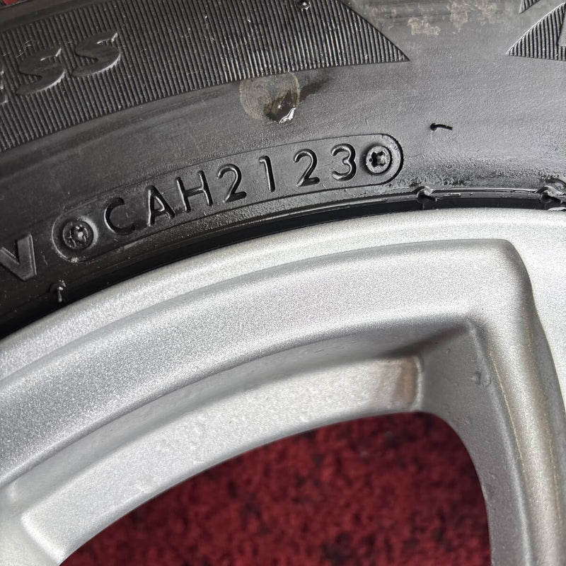 155/65R14 ブリヂストン 軽自動車用　中古ホイール付きスタッドレスタイヤ4本セット　:24000円