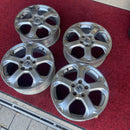 アルミホイール：17×6Ｊ、OFF 55 、 激安美品　5穴　、(タイヤサイズ205/55R17などに使用)4本セット:28000円