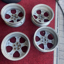 アルミホイール：17×6Ｊ、OFF 55 、 激安美品　5穴　、(タイヤサイズ205/55R17などに使用)4本セット:28000円