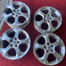 アルミホイール：17×6Ｊ、OFF 55 、 激安美品　5穴　、(タイヤサイズ205/55R17などに使用)4本セット:28000円