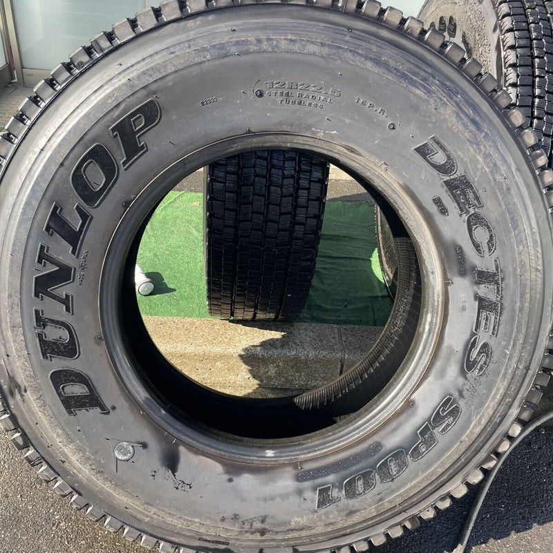 12R22.5 . 16PR ダンロップ　激安美品　2021年 中古地山　　2本セット:44000円