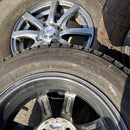 155/65R13 BRIDGESTONE VRX 中古スタッドレスアルミホイール付き4本セット：28000円