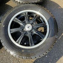 155/65R13 DUNLOP WM02 中古スタッドレス　アルミホイル付き　4本セット:25000円