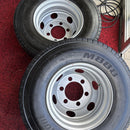 245/80R17.5 ブリヂストン M888 ほぼ新品 スチールホイール付 ２本セット:64000円
