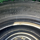 245/70R19.5 BRIDGESTONE, W900 中古スタッドレス　激安美品　　2＋1本セット:32,000円