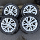 155/65R14 BRIDGESTONE NEWNO アルミホイール付き　中古スタッドレスタイヤ4本セット:30000円