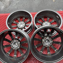 17インチ　17×7J PCD:114.3 5H +48 アルミホイール中古4本セット:28000円